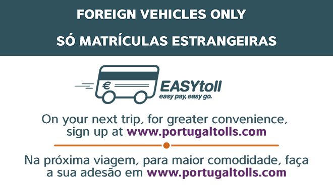 Portugal Tolls / Easy Toll - Foreign Vehicles 