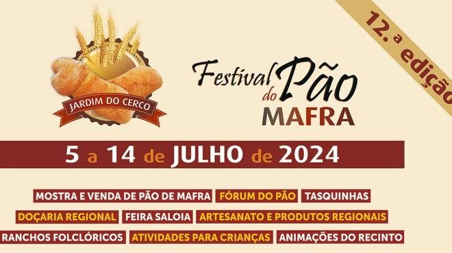 Festival del Pan
Lugar Câmara Municipal de Mafra
Foto: DR