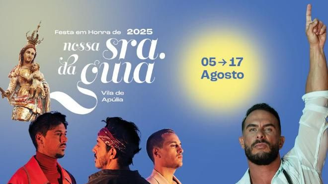 Festas de Nossa Senhora da Guia
Plaats: FB Festas em Honra de Nossa Senhora da Guia - Apúlia
Foto: DR Festas de Nossa Senhora da Guia
Plaats: FB Festas em Honra de Nossa Senhora da Guia - Apúlia
Foto: DR