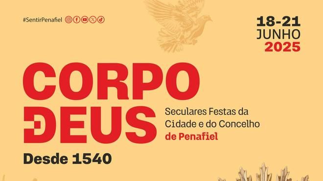 Festas do Corpo de Deus / Festas de Penafiel
Local: Câmara Municipal de Penafiel
Foto: DR Festas do Corpo de Deus / Festas de Penafiel
Local: Câmara Municipal de Penafiel
Foto: DR