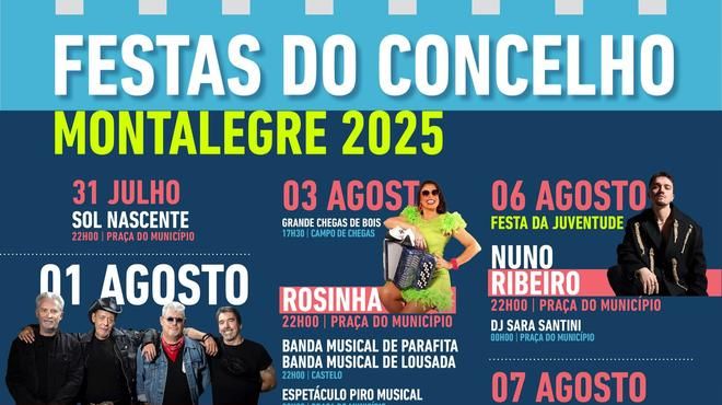 Festas do Concelho de Montalegre
Luogo: Câmara Municipal de Montalegre
Photo: DR Festas do Concelho de Montalegre
Luogo: Câmara Municipal de Montalegre
Photo: DR