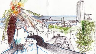 Urban Sketchers nos Açores - Jenny Adam
Фотография: Alexandra Baptista