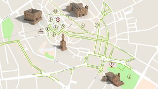 Mapa Viseu - itinerario turistico acessivel