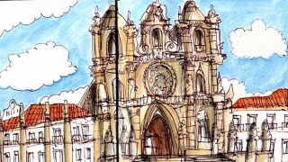 Urban Sketchers - Nelson Paciência - Mosteiro de Alcobaça 
Place: Alcobaça
Photo: Nelson Paciência