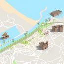 Mapa Lagos - itinerário turístico acessível