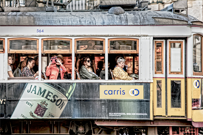 Tram 28 at Rua Da Prata, Lisbon