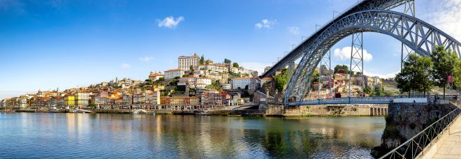 Ponte de D. Luís (Porto) e a cidade de Porto