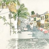 Urban Sketchers - Madeira - Ea Ejersbo - FunchalМесто: FunchalФотография: Ea Ejersbo